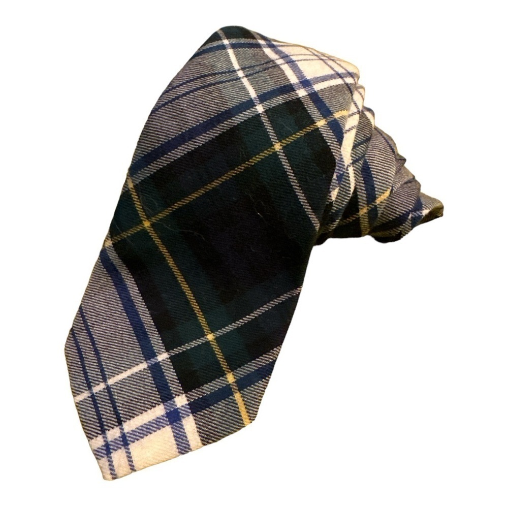 Viyella Michelsons Woven In Scotland 55% Wool 45% Cotton Tartan Plaid Tie